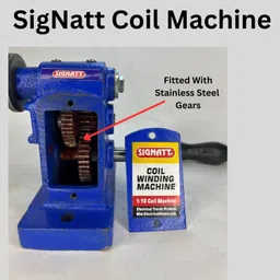signatt Coil Winding Machine, 1/10 Motor Coil Winding Machine With Steel Gears Lever Tool image 2