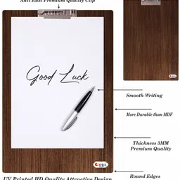 gigga Exam Board|Examination Board Pad for Students|Dark Wood - Paper Board-picture-38