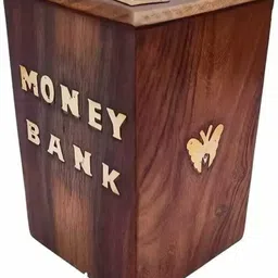 queen art handicrafts Sheesham Wood Money Bank/Cash Box/Coin saving Box Cash Box-picture-11