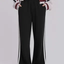 dockstreet Women Solid White Track Pants-picture-11