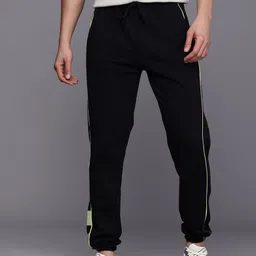 hrx by hrithik roshan Men Solid Black Track Pants image 3
