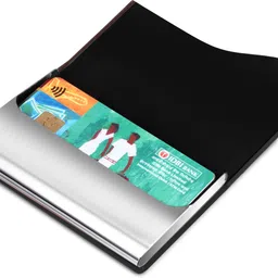 hvh world Men & Women Casual Black Artificial Leather Wallet image 4