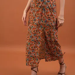tokyo talkies Women Printed A-line Multicolor Skirt image 4