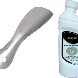 Sheppits Combo of Shoe Cleaner & Steel Shoe Horn Shoe Care Kit-picture-12