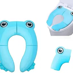 earendelkids Foldable Baby Potty Seat – Cute Frog Design, Non-Slip & Portable Trainer Potty Seat image 2