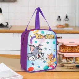 faenex Tom and Jerry Themed Lunch Bag - Cute & Functional with Carry Handle Waterproof Lunch Bag image 1