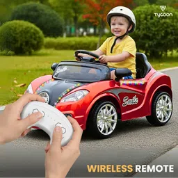 clever fox Battery Operated Smiley Car for Kids with RGB Light & Music (2-6 Years) Car Battery Operated Ride On-picture-47