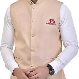 houseofcommon Men Solid Nehru Jacket image 3
