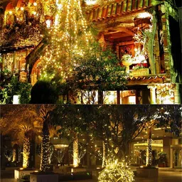 techpride 40 LEDs 11 m Yellow Steady String Rice Lights image 5