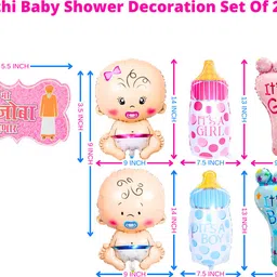 party decorz Marathi Language Baby Shower Family Photo Booth Party Props Set Of 28 Photo Booth Board image 2