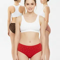 nakshu Pack of 3 Women Hipster Multicolor Panty-picture-29