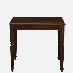 amberville from pepperfry Sheraton Sheesham Wood 2 Seater Dining Table In Scratch Resistant Provincial Teak Finish image 4