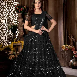 yogik creation Embroidered Semi Stitched Lehenga Choli-picture-23