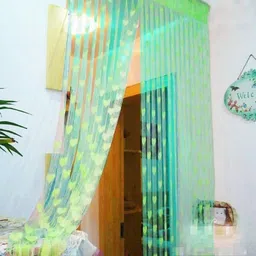 panipat textile hub 213 cm (7 ft) Polyester Door Curtain Single Curtain-picture-31