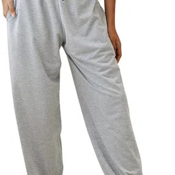 daphne maurier Women Loose Fit Grey Cotton Blend Trousers-picture-17