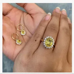 RS GEMS 5.25 Carat Natural Pukhraj Stone Gemstone For Rashi Ratan Sapphire Stone image 3