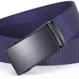 provogue Men Formal, Casual, Evening, Party Blue Nylon Belt image 3