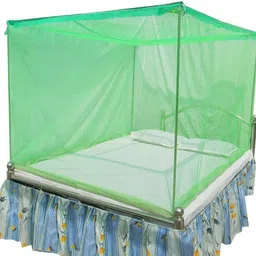 mehon craft Mosquito Net For Single Bed Machardani Net (Size 4x6.5-ft) Polyester Washable Adults Mosquito Net-picture-31