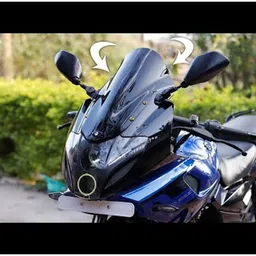 sms traders Pulsar 220 Windshield BK02 Bike Headlight Visor image 2