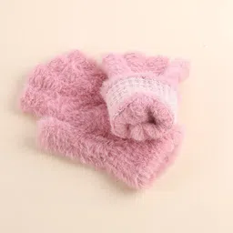 dressify Self Design Winter Women Gloves image 4