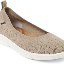 carlton london Women's Textured Knit Comfort Ballet Flats Bellies For Women image 2
