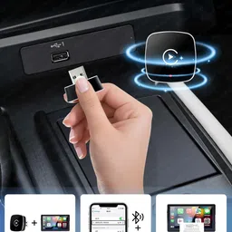 sound boss Cubic Wired To Wireless Carplay & Android Auto Usb Adaptor Plug N Play For OEM Car Stereo image 4