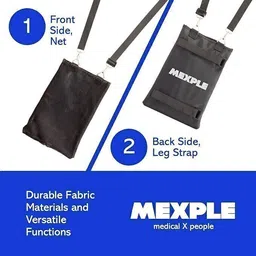 mexple UroXling Catheter Urinary Bag Holder - Black 2000ML Urine Bag image 3