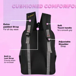travel look Wedli 65L Backpack Stylish School Bag for Boys & Girls of Class 5th - 10th Waterproof School Bag image 3