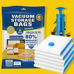 blend buzz Heavy Duty Vacuum 157 Seal Bags With Pump Moisture Proof Travel Storage Vacuum Bags-picture-16