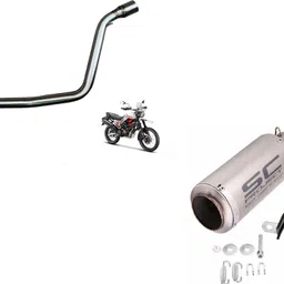 acube mart 1 BIKE EXHAUST, 1 xpulse bend pipe Combo-picture-16