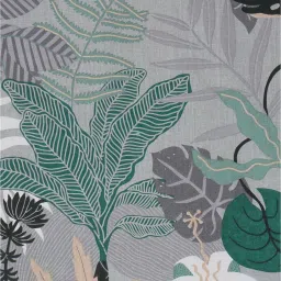 sej by nisha gupta Green Floral 144 TC Cotton Single Bed Sized Bed Sheets With 1 Pillow Cover image 4