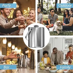 bardecor 1 L Steel ICE BUCKET MATT 1 LTR Ice Bucket image 5