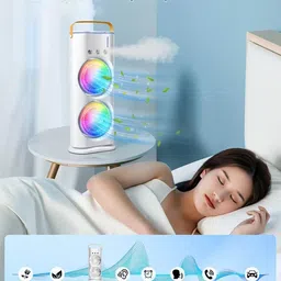 Navalkishori Double Ended Spray Fan Desk Fan with Mist Office and home zx11 Double Ended Spray Fan Desk Fan with Mist Office and home DC9 USB Air Cooler image 4