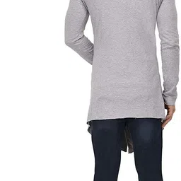 pause sport Men Longline Full Sleeve White Shrug image 2