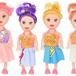 akflicks Cute 6 Pieces Soft Body Baby Doll Set Toys For Kids (Multicolor)-picture-28