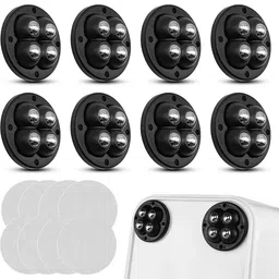 aarubhakti 4 Ball Black Caster Wheel Rotating Furniture Trolley Wheels (Set of 8) Appliance Furniture Caster-picture-12