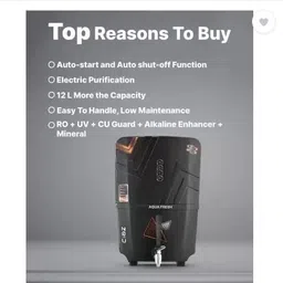 your vendor WATER 2nos WHITE BOTTLE 40 L AK110705 Bottom Loading Water Dispenser image 3