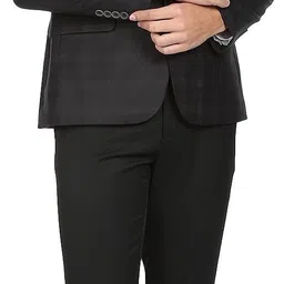 ad by arvind Men Checkered Single Breasted Formal Blazer image 5