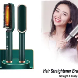 Fulkiza Hair Brush Curling Anti-perm Straight Hair Comb Hair Iron Hair Styler Tool S201 Professional HQT 909b Hair Straightener comb Styler 5 Temperature Control S201 Hair Straightener Brush-image-17
