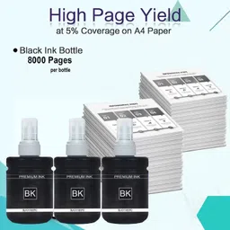 kalar 774 Refill Ink for M200, M205, M100, M105, L655, L130, Printer Black - Twin Pack Ink Bottle image 2