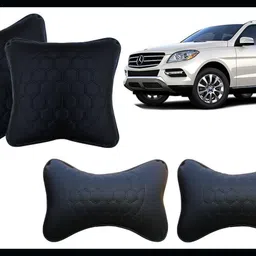 Black, Blue Leatherite Car Pillow Cushion for Mercedes Benz-image-96