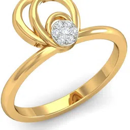 avsar AVR427 14kt Cubic Zirconia Yellow Gold ring-image-45