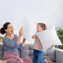 vlysium small cushion 12*12 inch pillow for sofa (30x30 cm) Cotton Solid Cushion Pack of 4 image 3