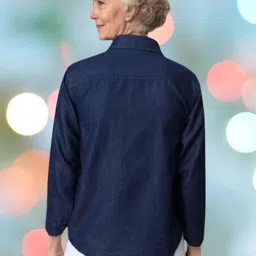 houseofcommon Women Regular Fit Solid Button Down Collar Casual Shirt image 2