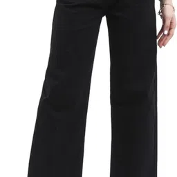 pinklit Women Regular High Rise Black Jeans-picture-15