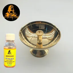 Royal Round Shape Diya – Handcrafted Perfection WITH GANGAJALI Brass Table Diya-image-29