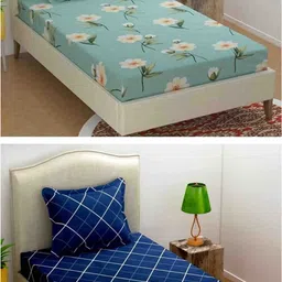 sanjeet Polycotton Single Flat 220 TC Printed Bedsheet-picture-10