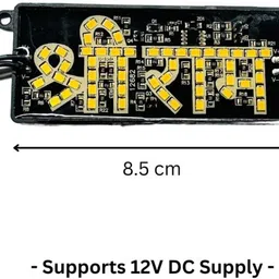 ap source Shree Ram Ji Bike Led Light Logo with Self Adhesive LED Module Electronic Hobby Kit image 3