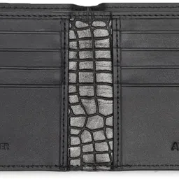 allen solly Men Black Genuine Leather Wallet image 3