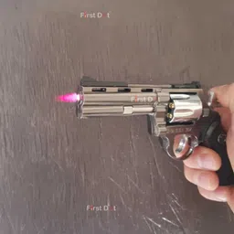 fitup Mini Revolver Jet Flame Torch | Refillable Metal Lighter Jet Flame And windproof | Refillable Butane Gas Pocket Lighter image 4